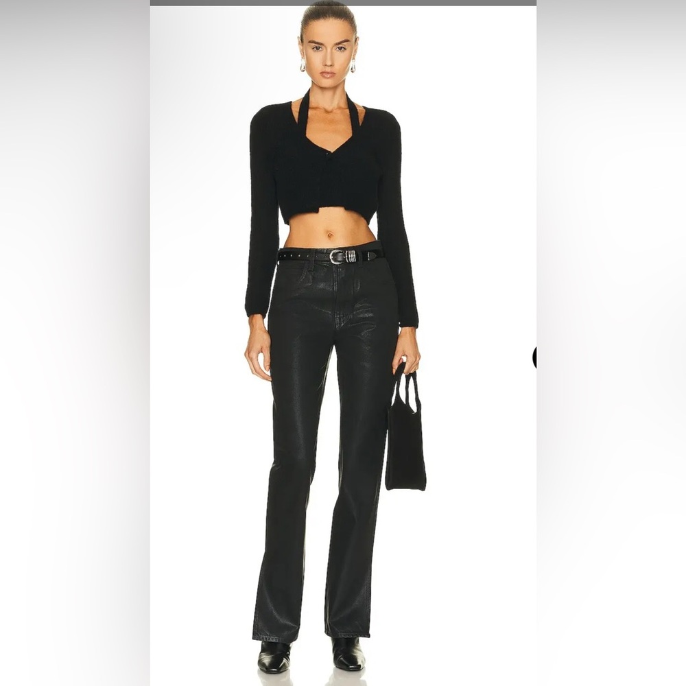 Harlow High Rise Slim Boot with Slit in Manhattan